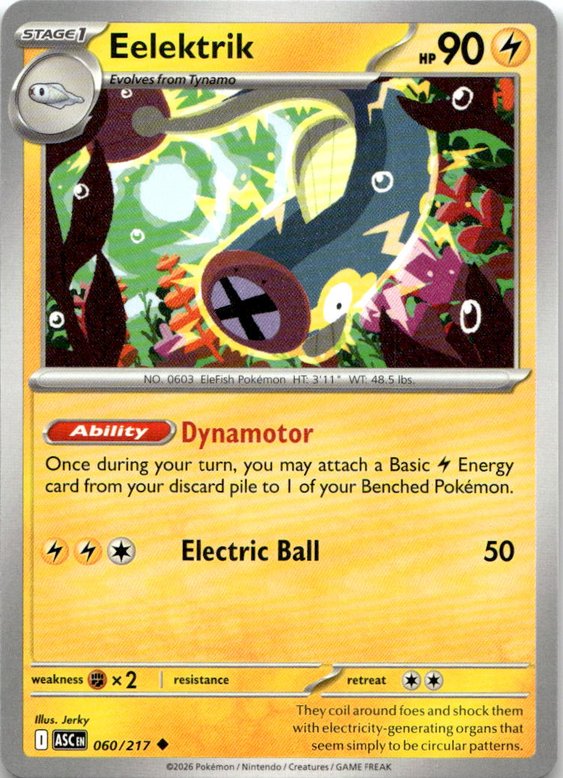 2026 Pokemon Mega Evolution Eelektrik graded slab