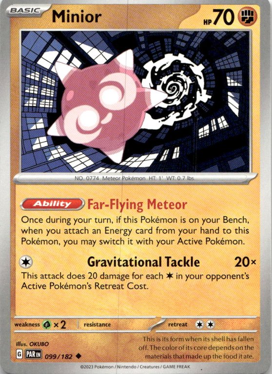 2023 Pokemon Scarlet And Violet Minior graded slab