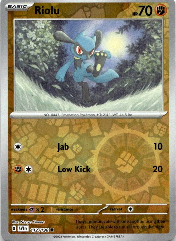 2023 Pokemon Scarlet And Violet Riolu graded slab