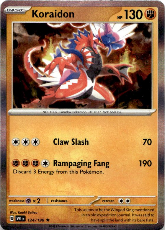 2023 Pokemon Scarlet And Violet Koraidon graded slab