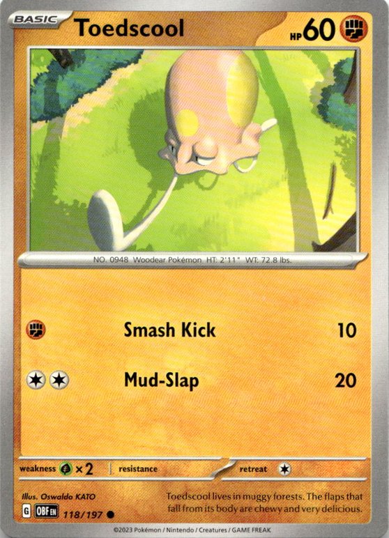 2023 Pokemon Scarlet And Violet Toedscool graded slab