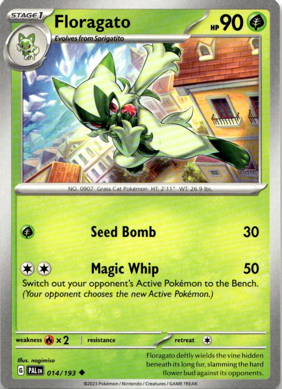 2023 Pokemon Scarlet And Violet Floragato graded slab