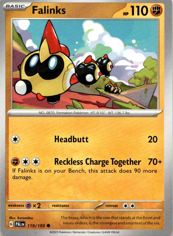 2023 Pokemon Scarlet And Violet Falinks graded slab