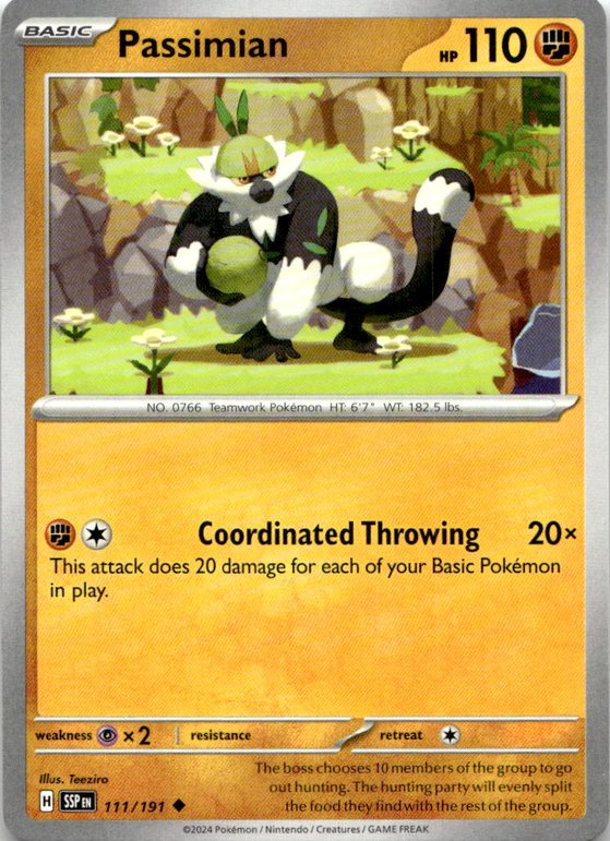 2024 Pokemon Scarlet And Violet Passimian graded slab