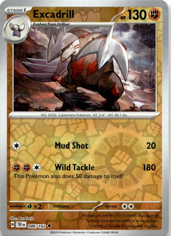 2024 Pokemon Scarlet And Violet Excadrill graded slab