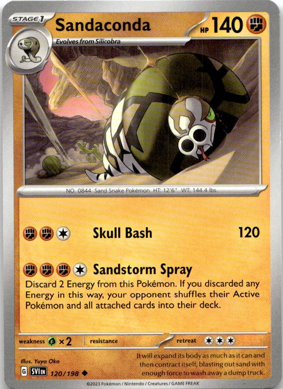 2023 Pokemon Scarlet And Violet Sandaconda graded slab