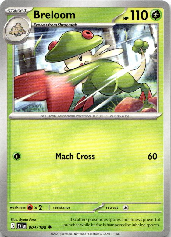 2023 Pokemon Scarlet And Violet Breloom graded slab