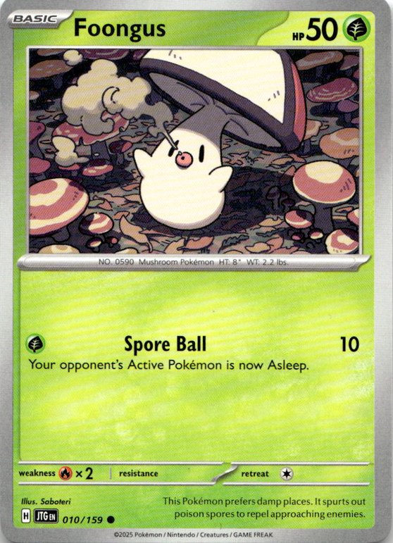 2025 Pokemon Scarlet And Violet Foongus graded slab