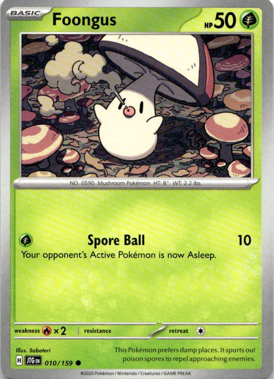 2025 Pokemon Scarlet And Violet Foongus graded slab