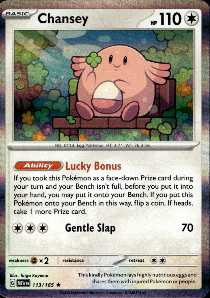 2023 Pokemon Scarlet And Violet Chansey graded slab