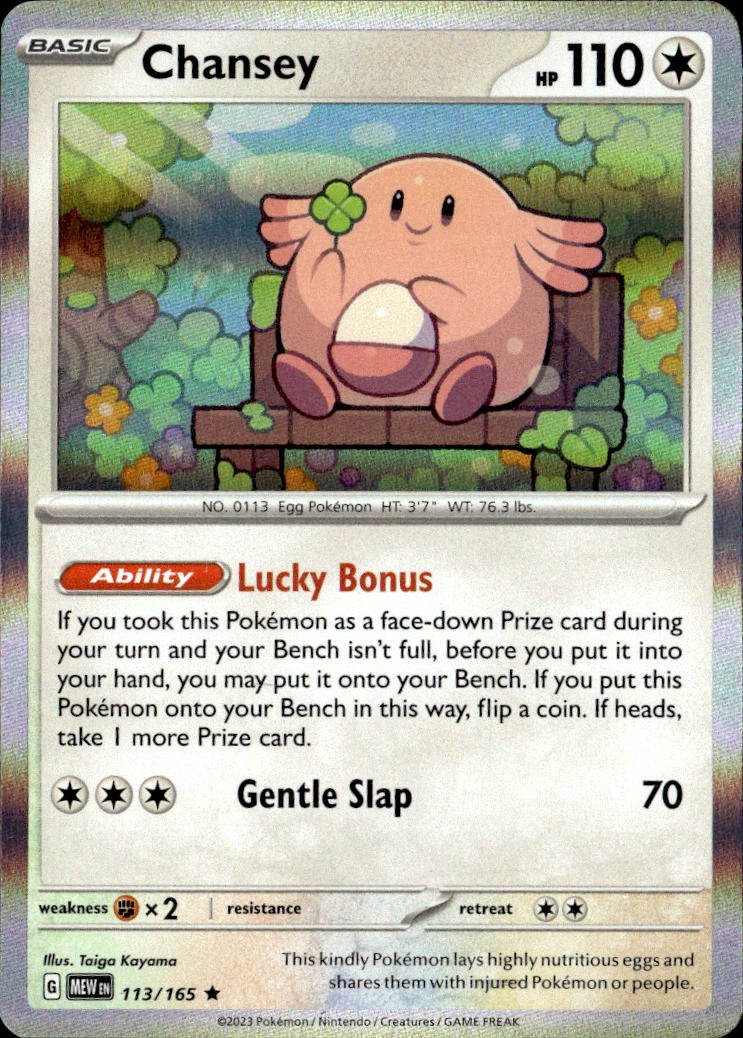 2023 Pokemon Scarlet And Violet Chansey graded slab