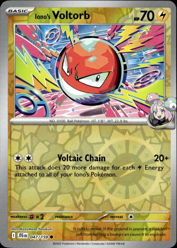 2025 Pokemon Scarlet And Violet Iono'S Voltorb graded slab