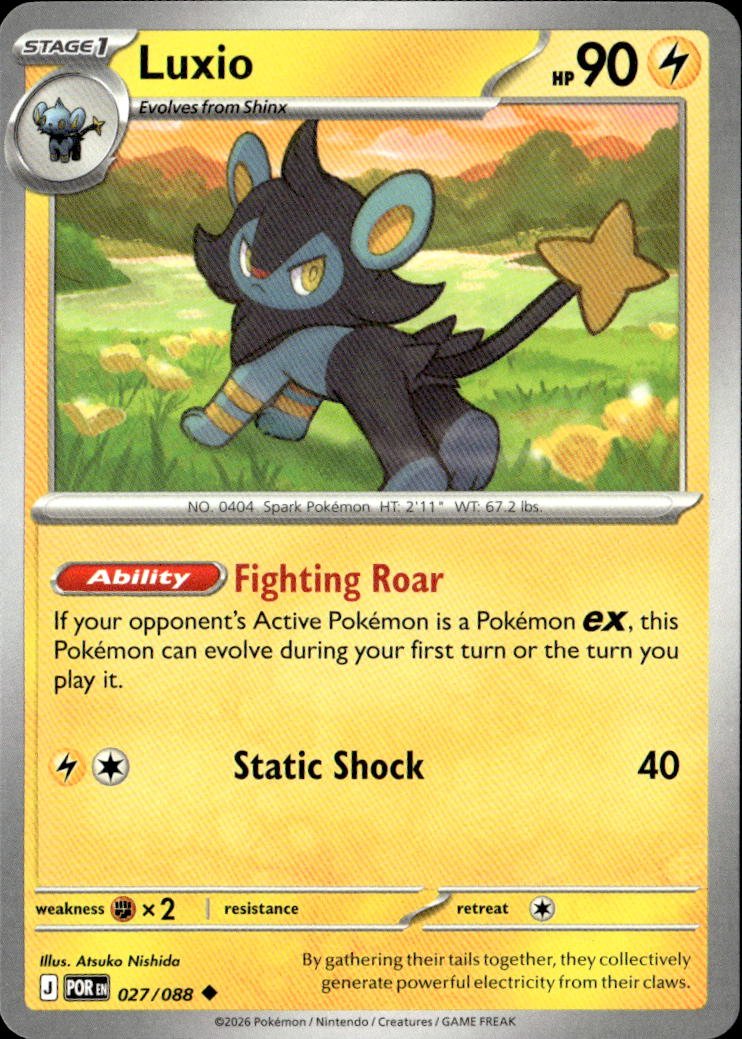 2026 Pokemon Mega Evolution Luxio graded slab
