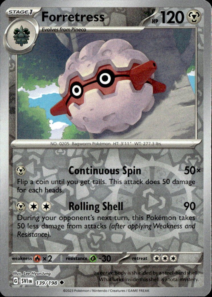 2023 Pokemon Scarlet And Violet Forretress graded slab