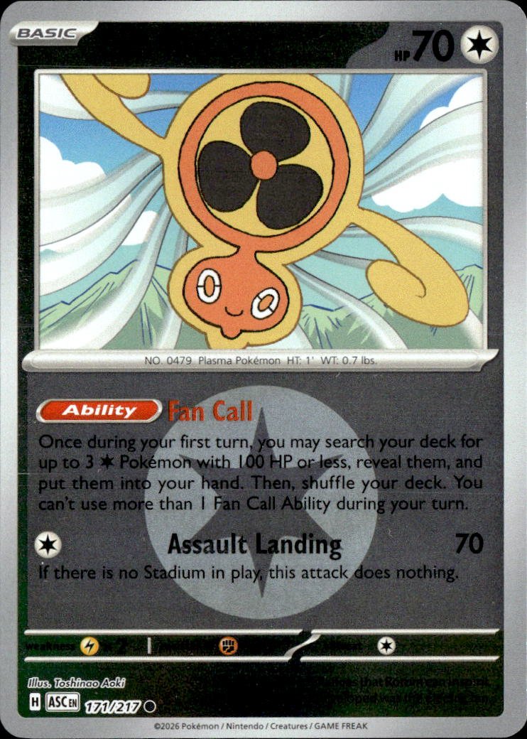 Fan Rotom graded slab