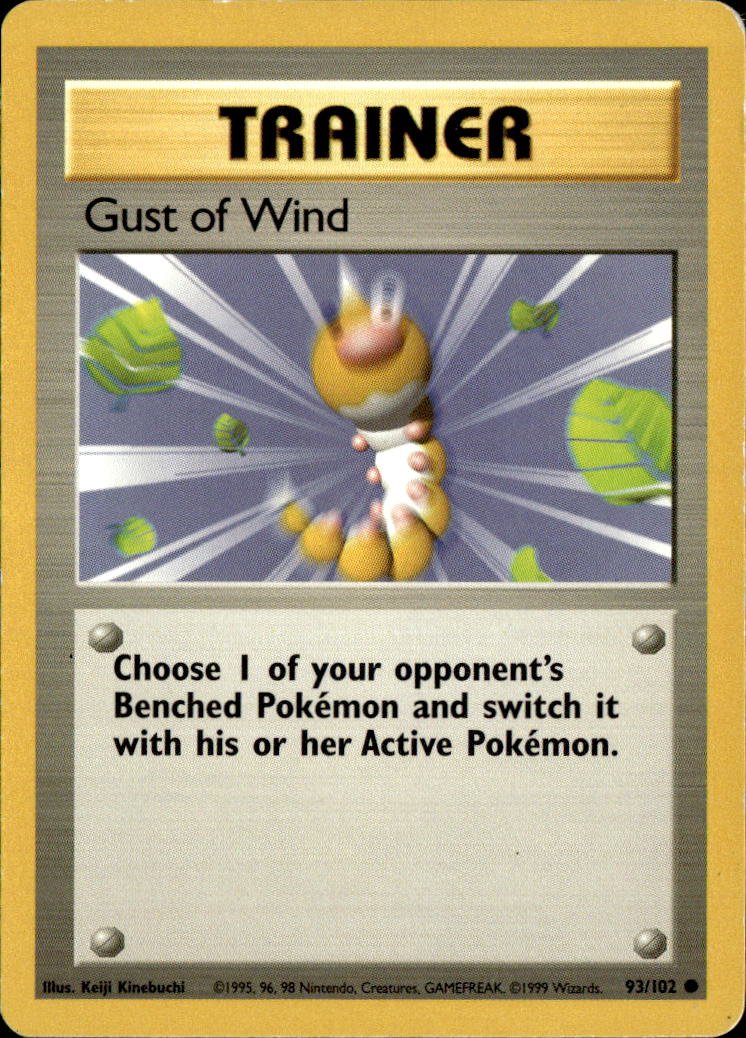 1999 Pokemon Base Gust of Wind graded slab