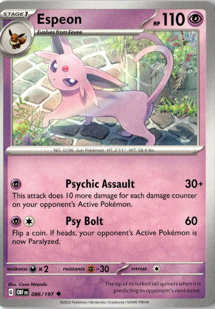 2023 Pokemon Scarlet And Violet Espeon graded slab