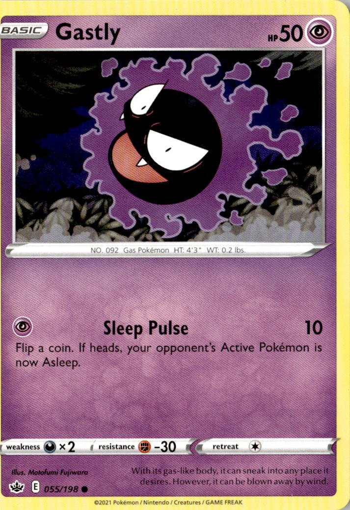 2021 Pokemon Sword And Shield Gastly graded slab