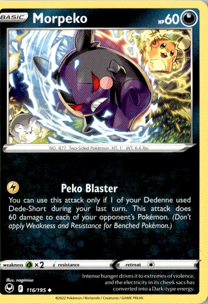 2022 Pokemon Sword And Shield Morpeko graded slab