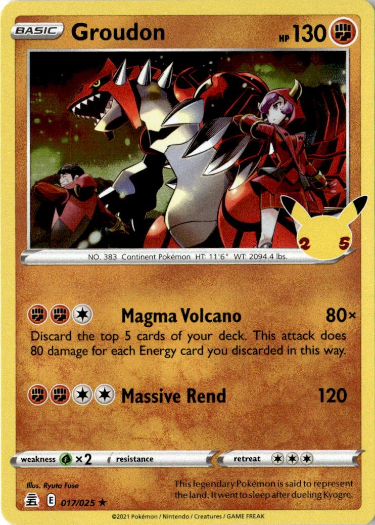 2021 Pokemon Sword And Shield Groudon graded slab