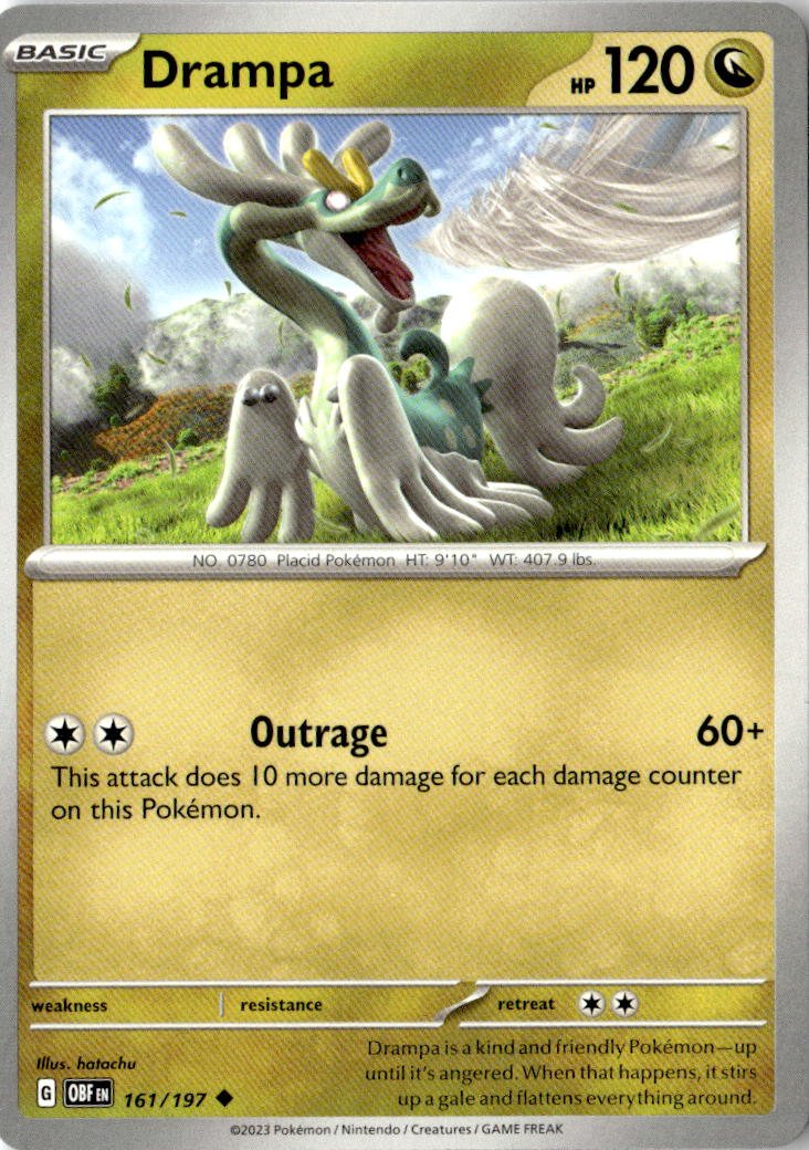 2023 Pokemon Scarlet And Violet Drampa graded slab