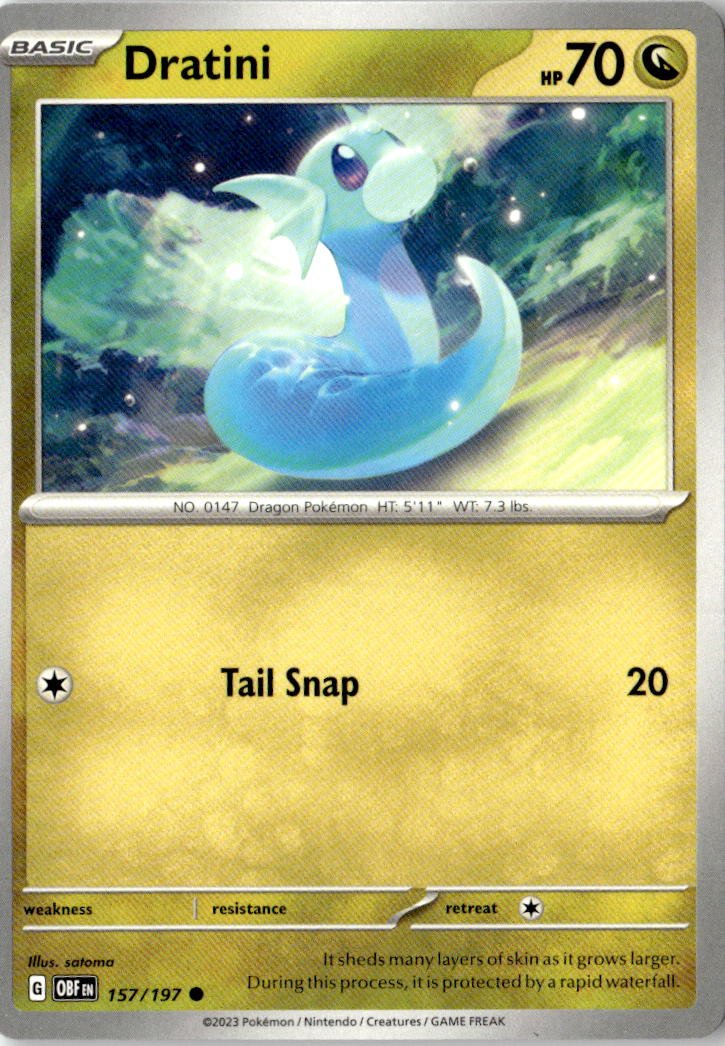2023 Pokemon Scarlet And Violet Dratini graded slab