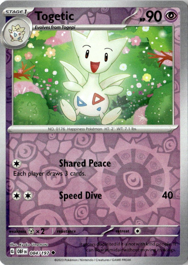 2023 Pokemon Scarlet And Violet Togetic graded slab