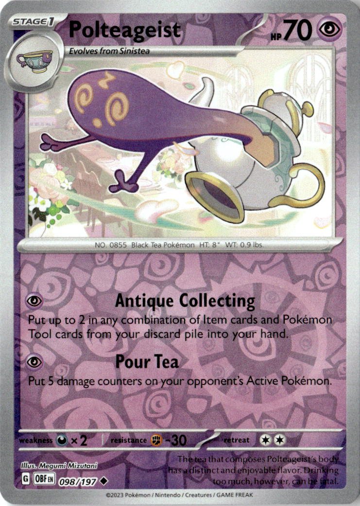 2023 Pokemon Scarlet And Violet Polteageist graded slab