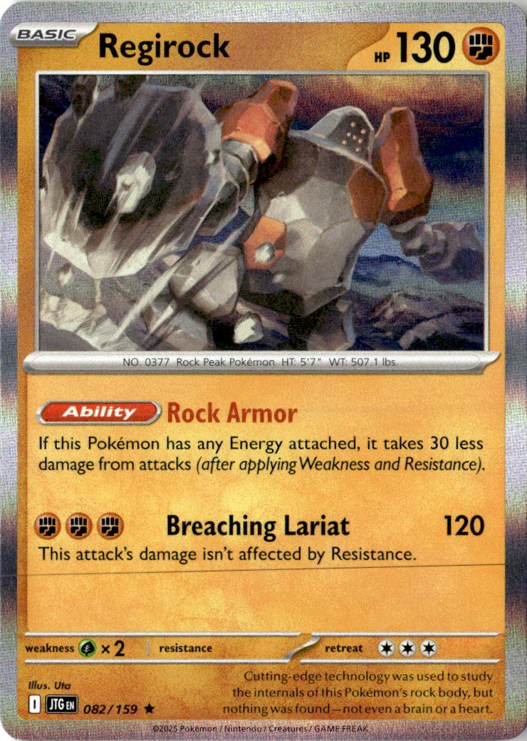 2025 Pokemon Scarlet And Violet Regirock graded slab