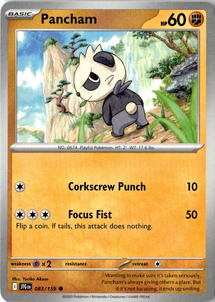 2025 Pokemon Scarlet And Violet Pancham graded slab