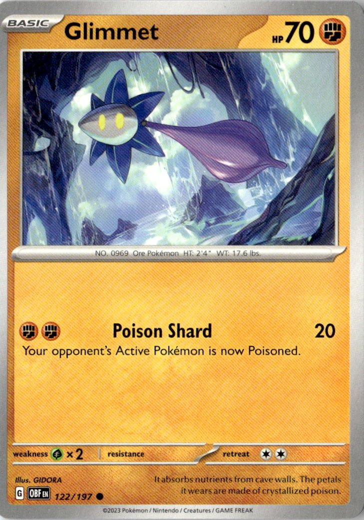 2023 Pokemon Scarlet And Violet Glimmet graded slab