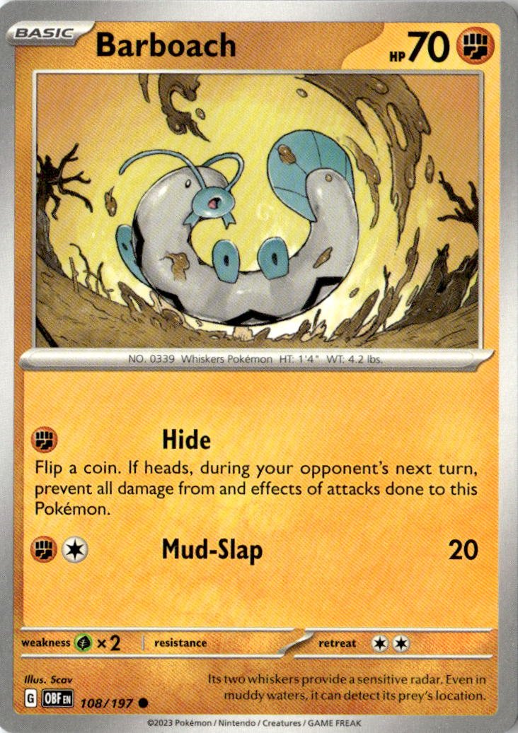2023 Pokemon Scarlet And Violet Barboach graded slab