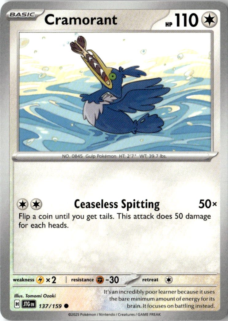 2025 Pokemon Scarlet And Violet Cramorant graded slab