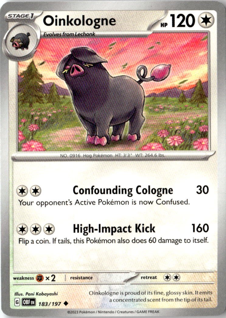 2023 Pokemon Scarlet And Violet Oinkologne graded slab