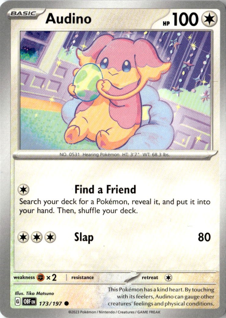 2023 Pokemon Scarlet And Violet Audino graded slab