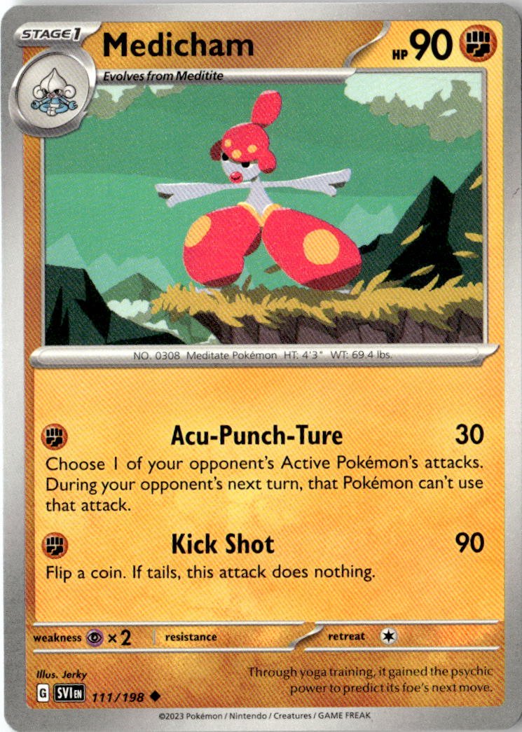 2023 Pokemon Scarlet And Violet Medicham graded slab