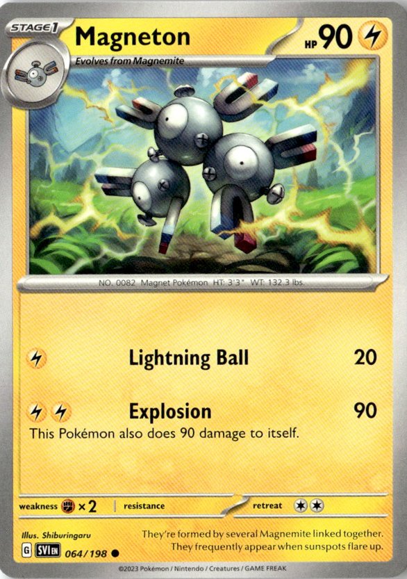 2023 Pokemon Scarlet And Violet Magneton graded slab