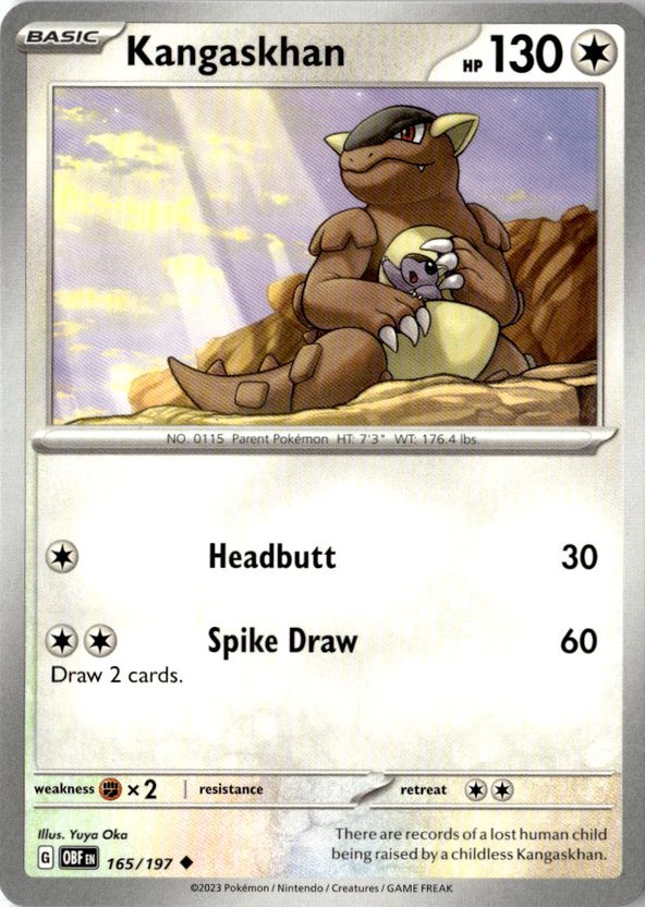 2023 Pokemon Scarlet And Violet Kangaskhan graded slab