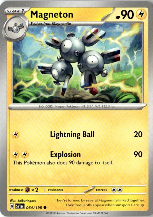2023 Pokemon Scarlet And Violet Magneton graded slab