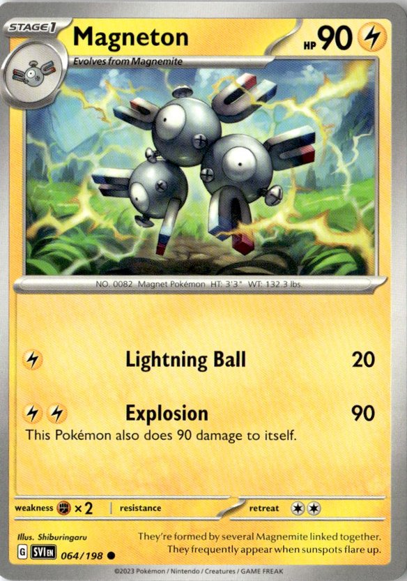 2023 Pokemon Scarlet And Violet Magneton graded slab