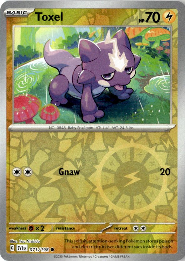 2023 Pokemon Scarlet And Violet Toxel graded slab