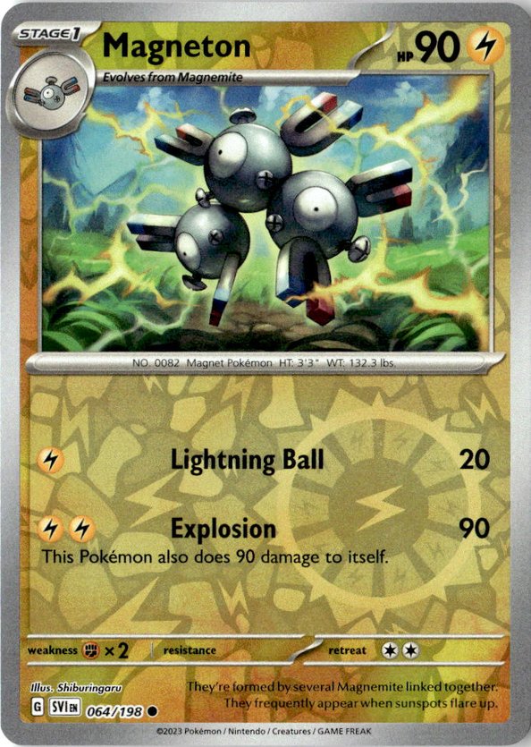 2023 Pokemon Scarlet And Violet Magneton graded slab