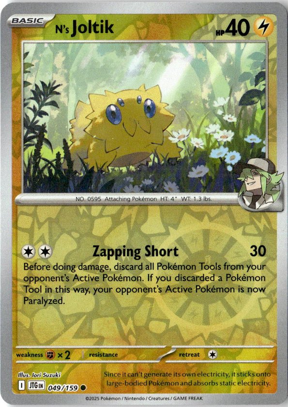 2025 Pokemon Scarlet And Violet N's Joltik graded slab