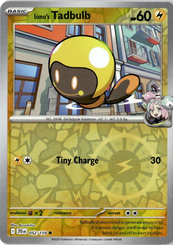 2025 Pokemon Scarlet And Violet Iono's Tadbulb graded slab