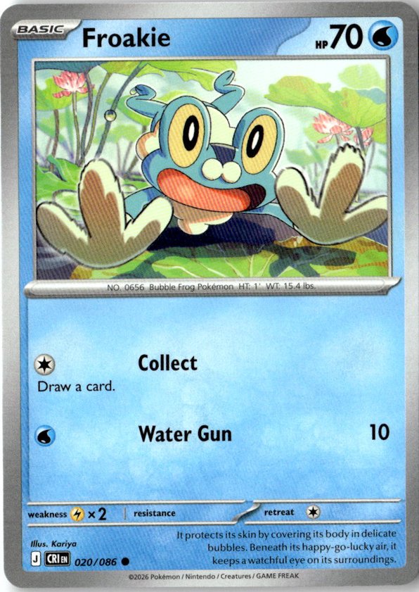2026 Pokemon Mega Evolution Froakie graded slab