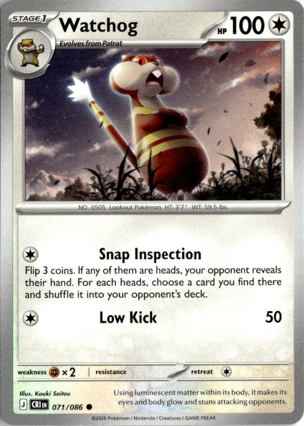 2026 Pokemon Mega Evolution Watchog graded slab