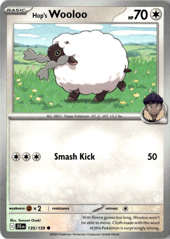 2025 Pokemon Scarlet And Violet Hop's Wooloo graded slab