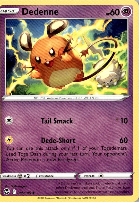 2022 Pokemon Sword And Shield Dedenne graded slab