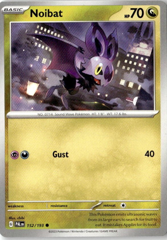 2024 Pokemon Scarlet And Violet Noibat graded slab