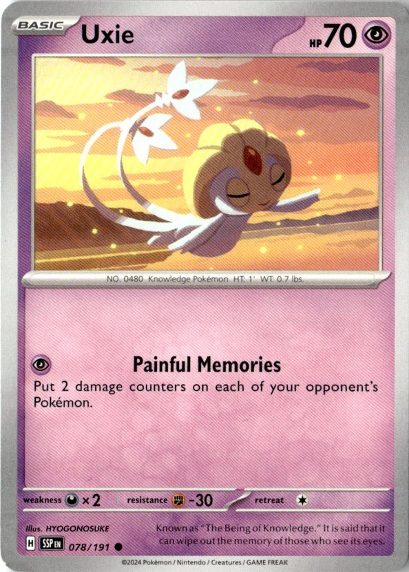 2024 Pokemon Scarlet And Violet Uxie graded slab